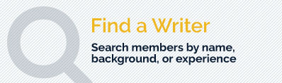 Find a Writer - Search members by name or background